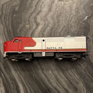 Red and Silver Toy Train